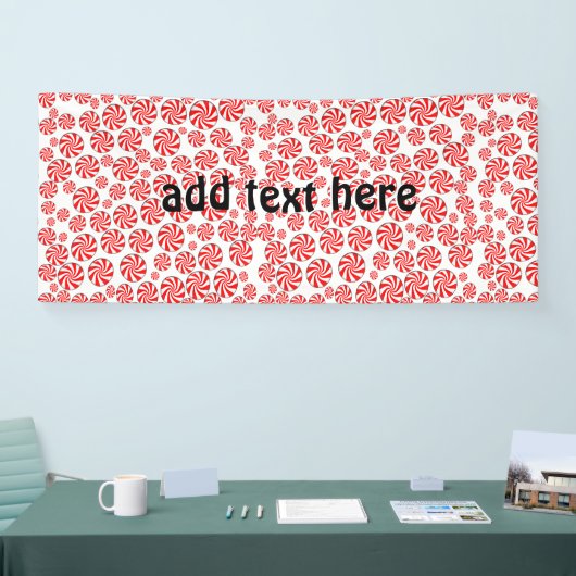 Peppermint Snoep Kerstmis Spandoek (Beurs)