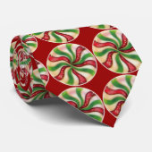 Peppermint Snoep kerstmis stropdas (Opgerold)