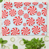 Peppermint Snoep Kerstmis Theedoek (Gevouwen)