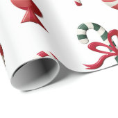 Peppermint-Snoep kerstpapier Cadeaupapier (Rol Hoek)