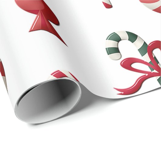 Peppermint-Snoep kerstpapier Cadeaupapier (Rol Hoek)