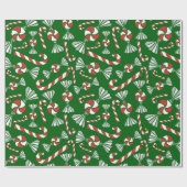 Peppermint-Snoep kerstpapier Cadeaupapier (Vlak)