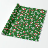 Peppermint-Snoep kerstpapier Cadeaupapier (Uitgerold)