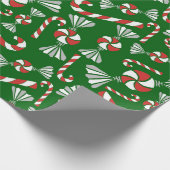 Peppermint-Snoep kerstpapier Cadeaupapier (Hoek)