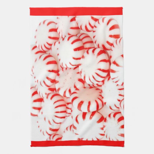 Peppermint Snoep Kitchen Towelen Theedoek (Verticaal)