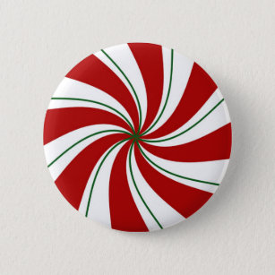 Peppermint-Snoep - knop Ronde Button 5,7 Cm