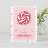 Peppermint Snoep Koekjes Uitwisseling Kaart (Staand voorkant)
