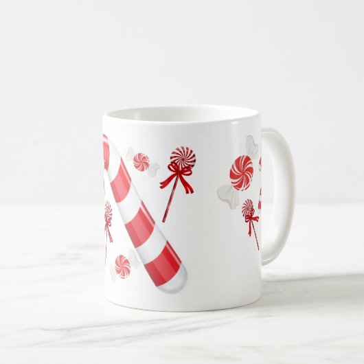 Peppermint-Snoep Koffiemok (Voorkant rechts)