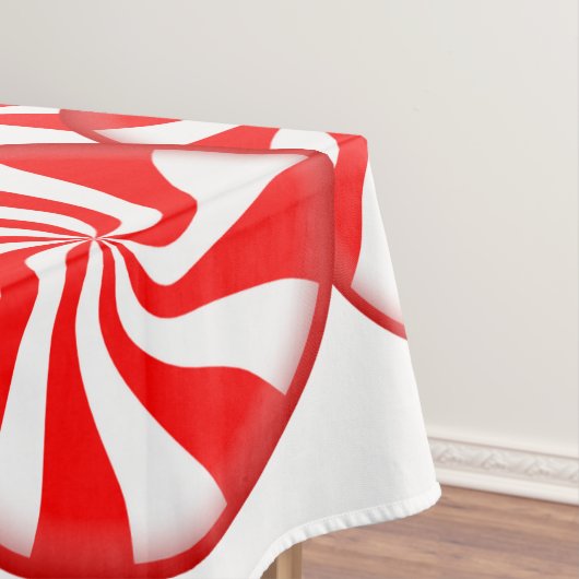 Peppermint Snoep Merry Kerstmis Tafelkleed (Voorbeeld)