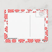 Peppermint-Snoep met Label Briefkaart (Achterkant)