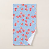 Peppermint Snoep Mints Kerstmis Bad Handdoek (Handdoek)