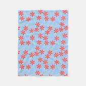 Peppermint Snoep Mints Kerstmis Fleece Deken (Voorkant)