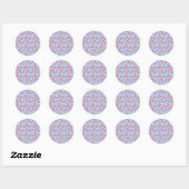 Peppermint Snoep Mints Kerstmis Ronde Sticker (Vel)