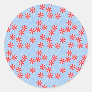 Peppermint Snoep Mints Kerstmis Ronde Sticker