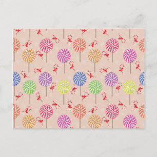 Peppermint Snoep Mints Kerstmis, snoepsnoeren Briefkaart