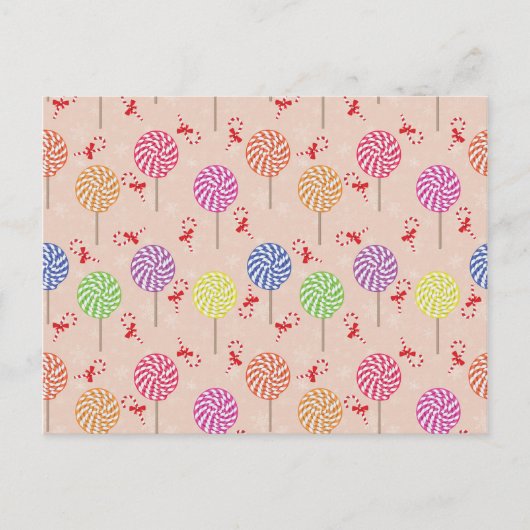 Peppermint Snoep Mints Kerstmis, snoepsnoeren Briefkaart (Voorkant)