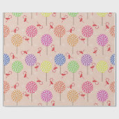 Peppermint Snoep Mints Kerstmis, snoepsnoeren Cadeaupapier (Vlak)