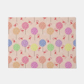 Peppermint Snoep Mints Kerstmis, snoepsnoeren Deurmat (Voorkant)