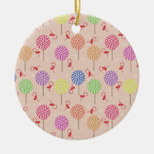 Peppermint Snoep Mints Kerstmis, snoepsnoeren Keramisch Ornament