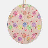 Peppermint Snoep Mints Kerstmis, snoepsnoeren Keramisch Ornament (Links)