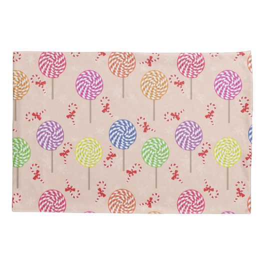 Peppermint Snoep Mints Kerstmis, snoepsnoeren Kussensloop (Achterkant)