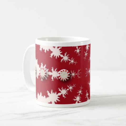 Peppermint Snoep Mok (Voorkant links)