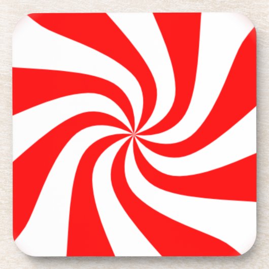 Peppermint Snoep Onderzetter set (Voorkant)