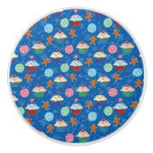 Peppermint-Snoep, ontbijtkoek Keramische Knop (Voorkant)