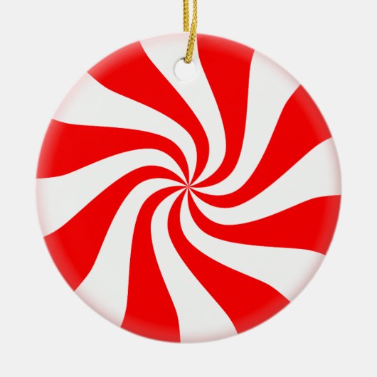 Peppermint Snoep Ornament (Voorkant)