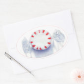 PEPPERMINT SNOEP ovale Stickers (Envelop)