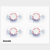 PEPPERMINT SNOEP ovale Stickers (Vel)
