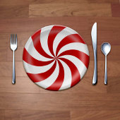 Peppermint-Snoep Papieren Bordje