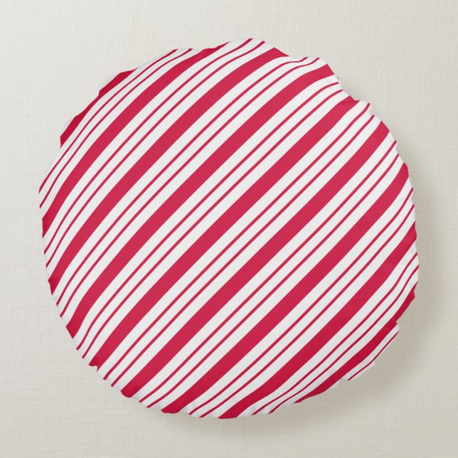 Peppermint Snoep Pillow Rond Kussen (Achterkant)