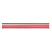 Peppermint Snoep Red White Stripe Grosgrain Lint (Voorkant)