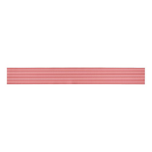 Peppermint Snoep Red White Stripe Grosgrain Lint (Voorkant)