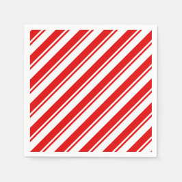 Peppermint Snoep Red White Stripe Servet