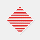 Peppermint Snoep Red White Stripe Servet (Hoek)