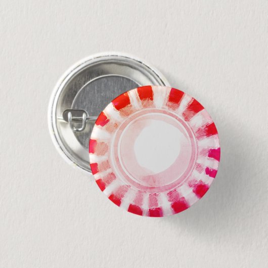 Peppermint-Snoep Ronde Button 3,2 Cm (Voorkant /achterkant)