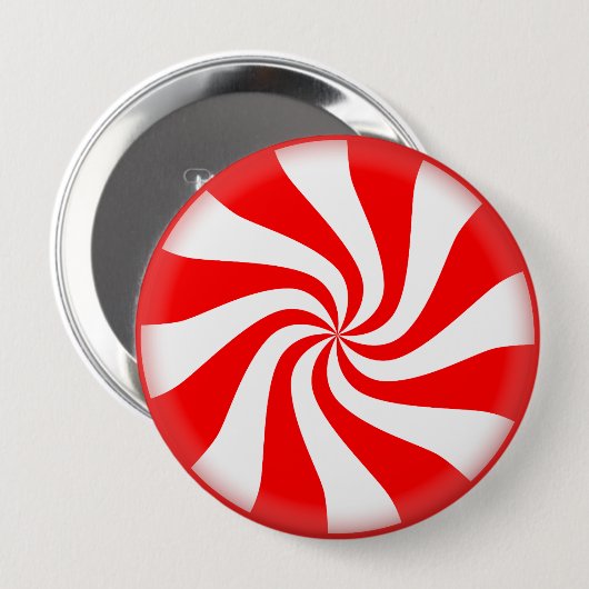 Peppermint-Snoep Ronde Button 4,0 Cm (Voorkant /achterkant)