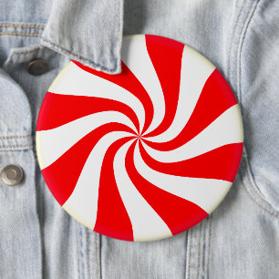 Peppermint-Snoep Ronde Button 6,0 Cm