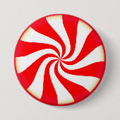 Peppermint-Snoep Ronde Button 7,6 Cm (Voorkant)