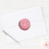 Peppermint-Snoep Ronde Sticker (Envelop)