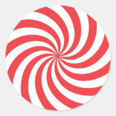 Peppermint-Snoep Ronde Sticker (Voorkant)