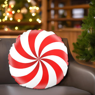 Peppermint Snoep Round Pillow Rond Kussen