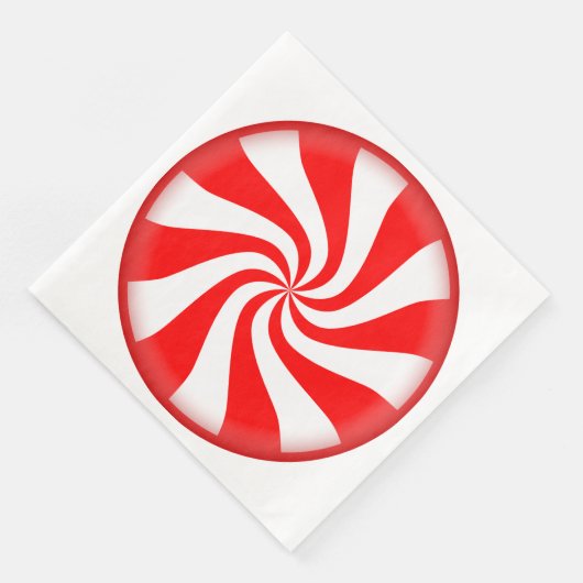 Peppermint-Snoep Servet (Hoek)