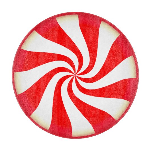 Peppermint-Snoep Snijplank (Voorkant)