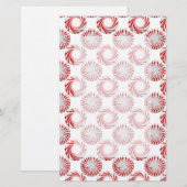 Peppermint Snoep Stippen Briefpapier (Voorkant / Achterkant)