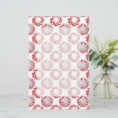 Peppermint Snoep Stippen Briefpapier (Staand voorkant)