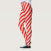 Peppermint Snoep Stripe-feestdag Leggings (Links)