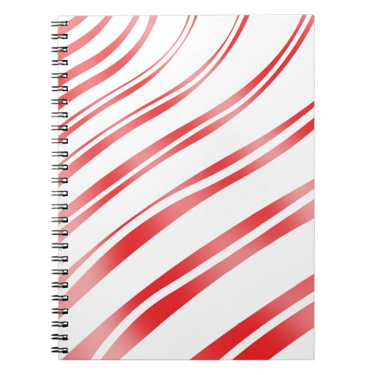 Peppermint Snoep Stripe Notitieboek (Voorkant)
